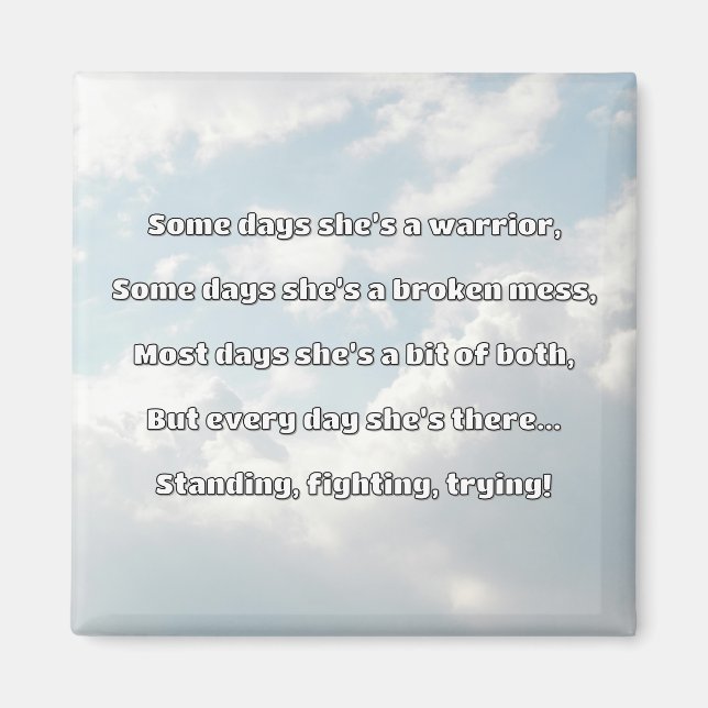 Empath Strength Positive Quote Encouragement  Magnet (Front)