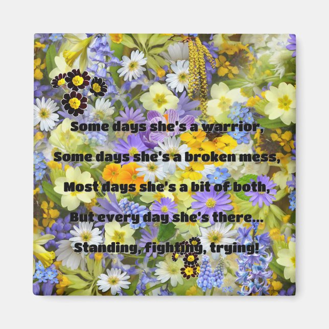 Empath Strength Positive Quote Encouragement  Magnet (Front)