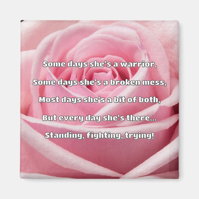 Empath Strength Positive Quote Encouragement  Magnet (Front)