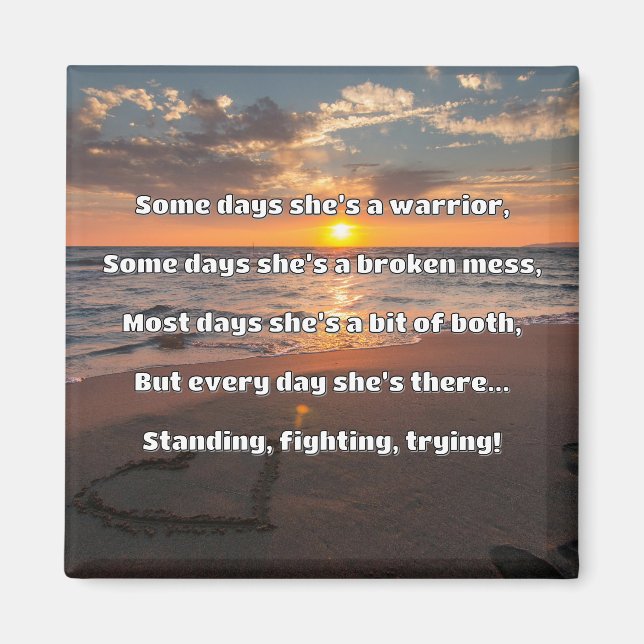 Empath Strength Positive Quote Encouragement  Magnet (Front)