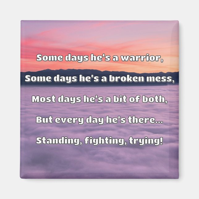 Empath Strength Positive Quote Encouragement  Magnet (Front)