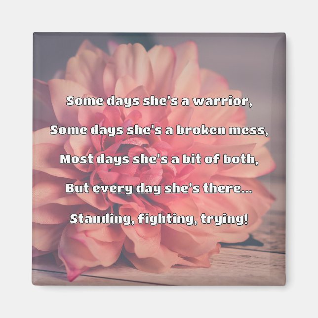 Empath Strength Positive Quote Encouragement  Magnet (Front)