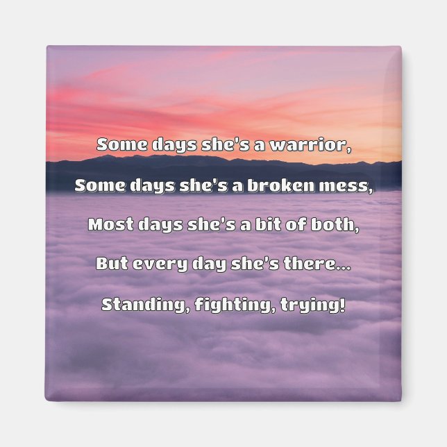 Empath Strength Positive Quote Encouragement  Magnet (Front)