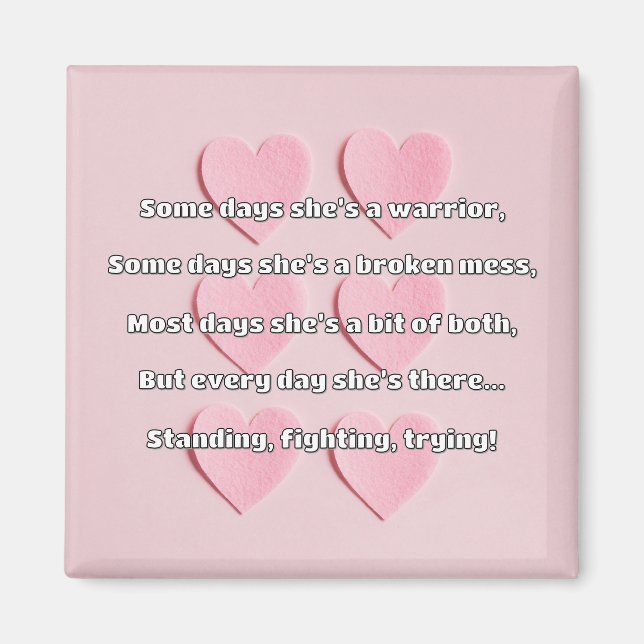 Empath Strength Positive Quote Encouragement  Magnet (Front)