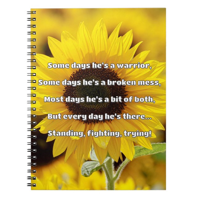 Empath Strength Positive Quote Encouragement  Notebook (Front)