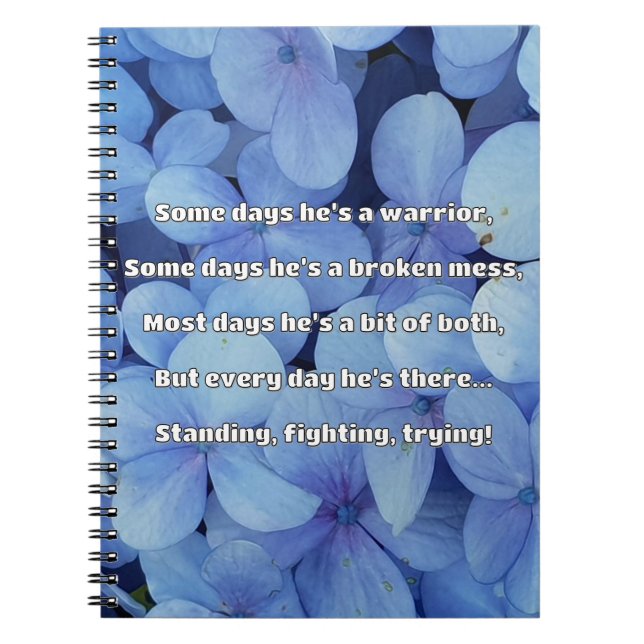 Empath Strength Positive Quote Encouragement  Notebook (Front)