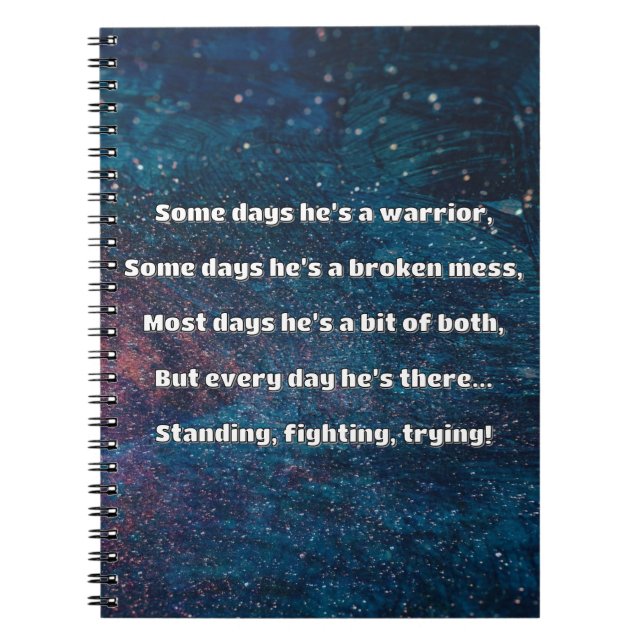 Empath Strength Positive Quote Encouragement  Notebook (Front)