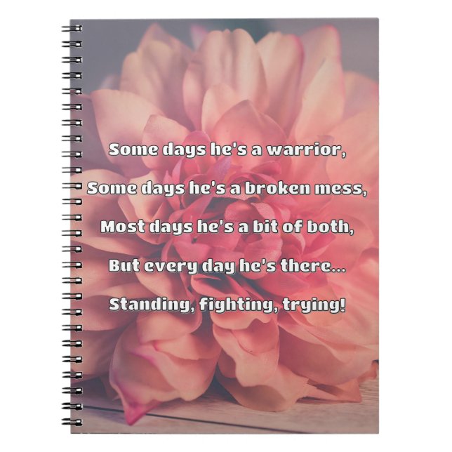 Empath Strength Positive Quote Encouragement  Notebook (Front)