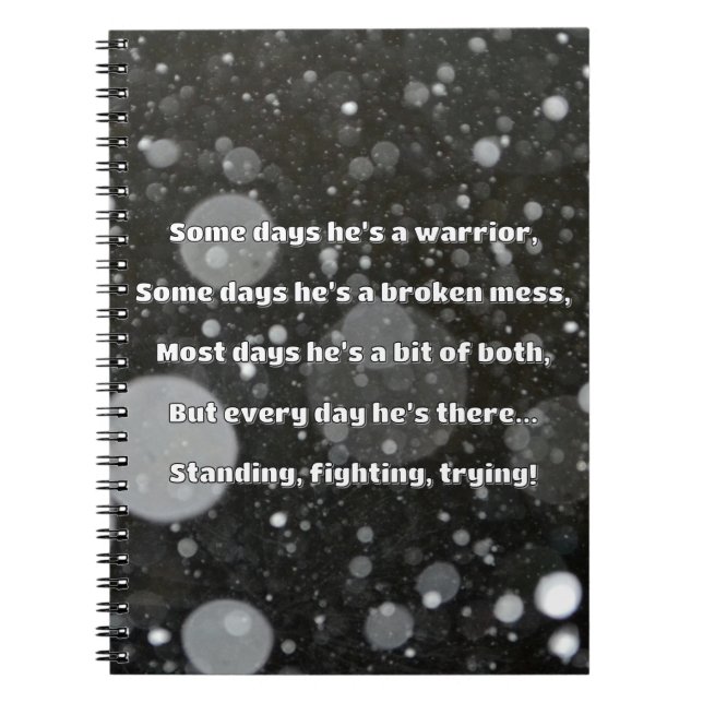 Empath Strength Positive Quote Encouragement  Notebook (Front)