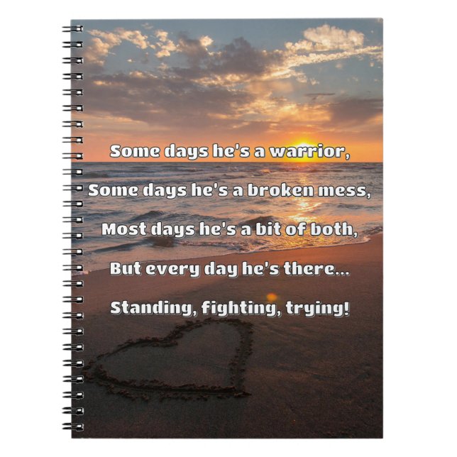 Empath Strength Positive Quote Encouragement  Notebook (Front)