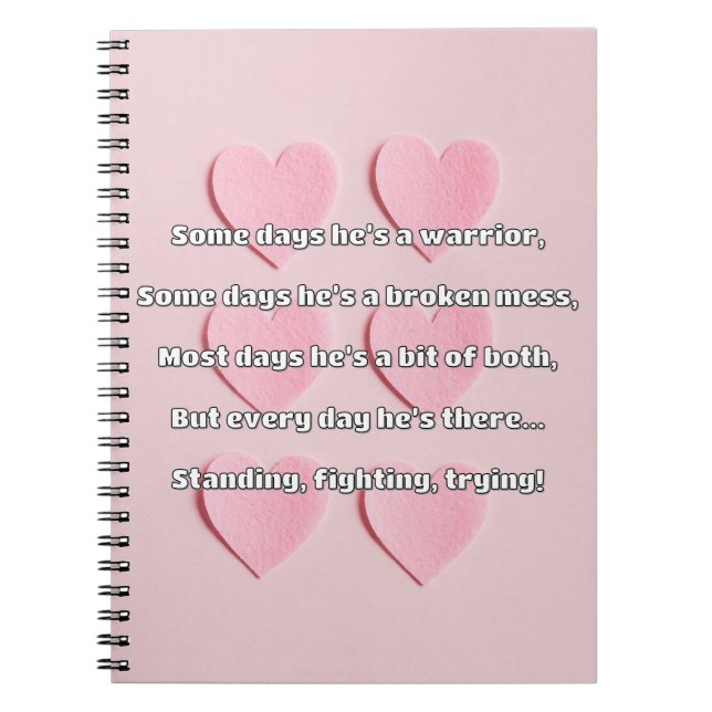 Empath Strength Positive Quote Encouragement  Notebook (Front)