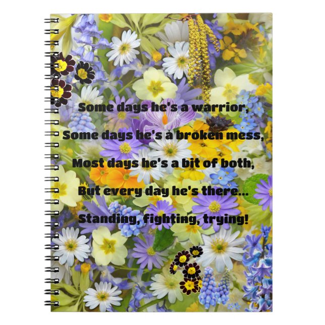 Empath Strength Positive Quote Encouragement  Notebook (Front)