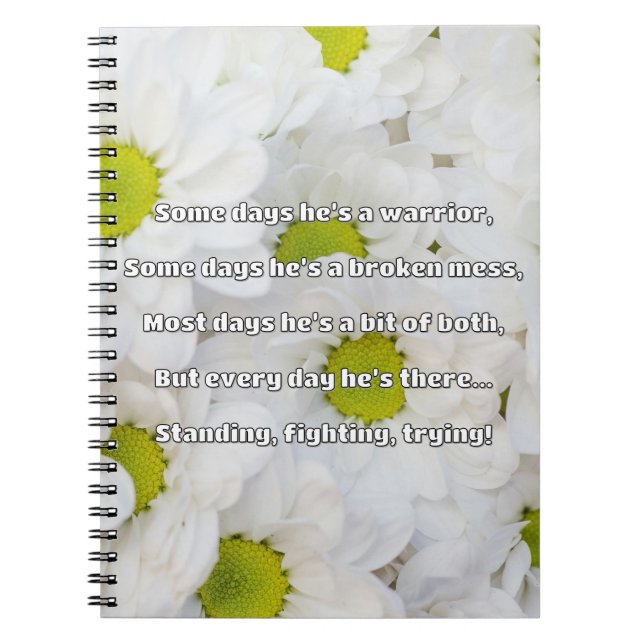 Empath Strength Positive Quote Encouragement  Notebook (Front)