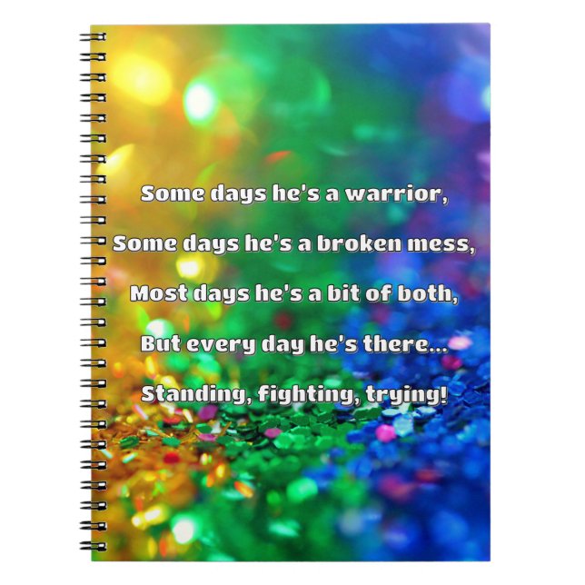 Empath Strength Positive Quote Encouragement  Notebook (Front)