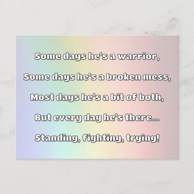 Empath Strength Positive Quote Encouragement  Postcard (Front)