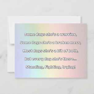 Empath Strength Positive Quote Encouragement  Postcard