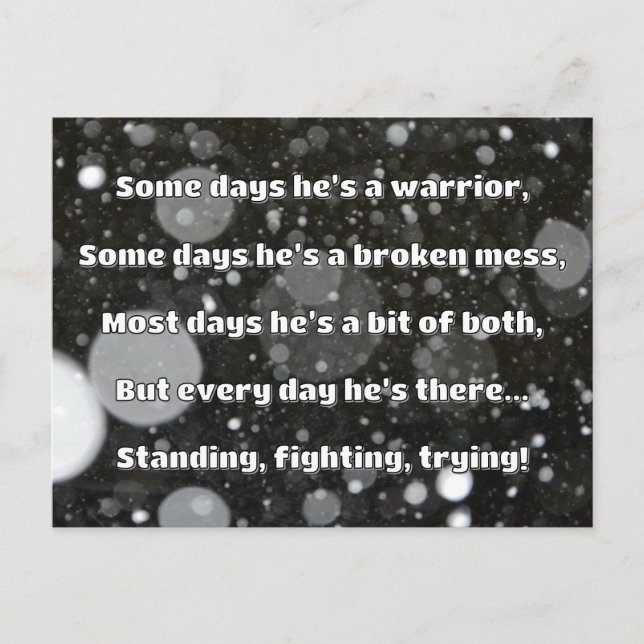 Empath Strength Positive Quote Encouragement  Postcard (Front)