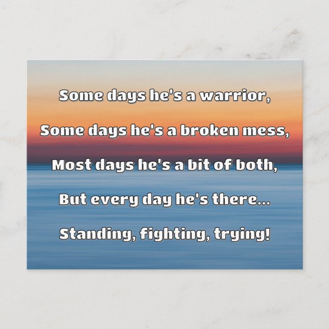 Empath Strength Positive Quote Encouragement  Postcard (Front)