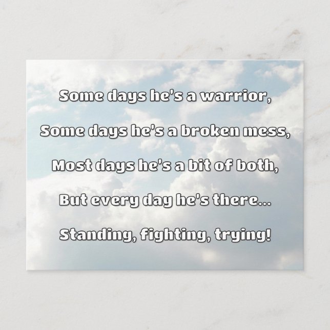 Empath Strength Positive Quote Encouragement  Postcard (Front)