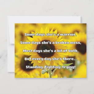Empath Strength Positive Quote Encouragement  Postcard