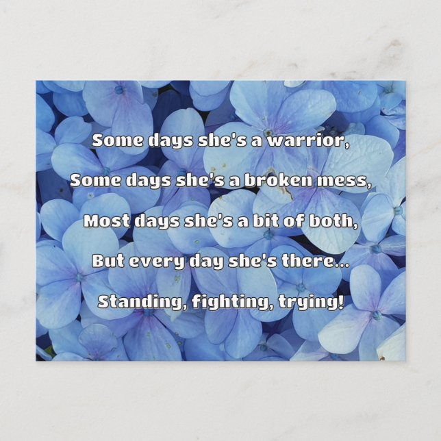Empath Strength Positive Quote Encouragement  Postcard (Front)