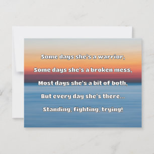 Empath Strength Positive Quote Encouragement Postcard