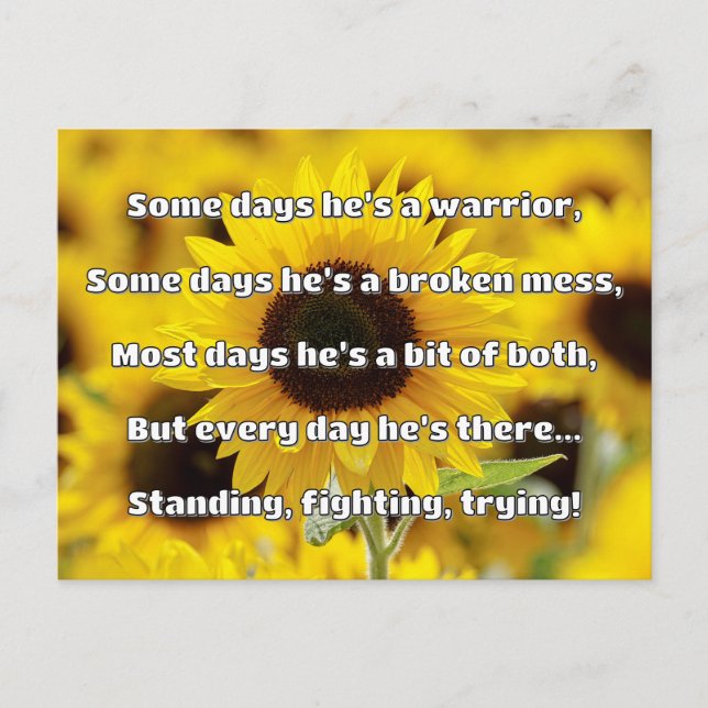 Empath Strength Positive Quote Encouragement  Postcard (Front)