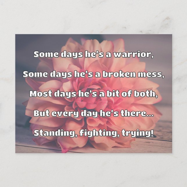 Empath Strength Positive Quote Encouragement  Postcard (Front)