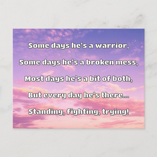 Empath Strength Positive Quote Encouragement  Postcard (Front)