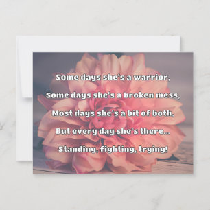 Empath Strength Positive Quote Encouragement  Postcard