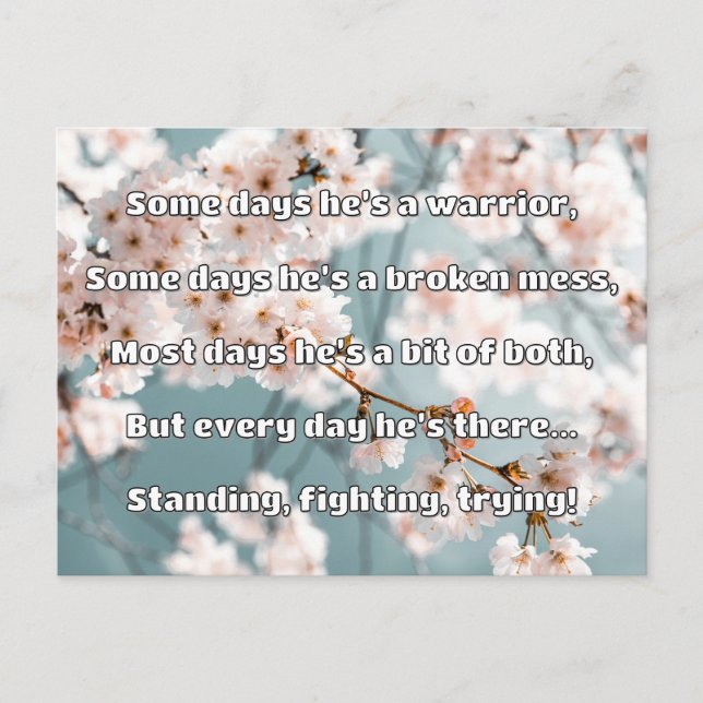 Empath Strength Positive Quote Encouragement  Postcard (Front)