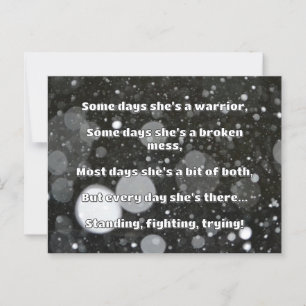 Empath Strength Positive Quote Encouragement Postcard
