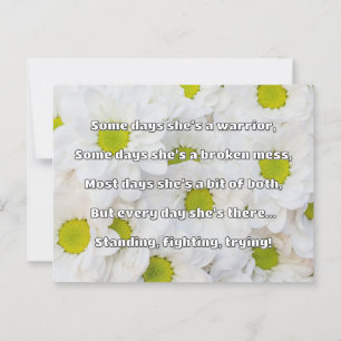 Empath Strength Positive Quote Encouragement Postcard