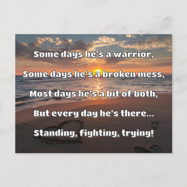 Empath Strength Positive Quote Encouragement  Postcard (Front)