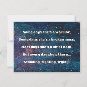 Empath Strength Positive Quote Encouragement  Postcard