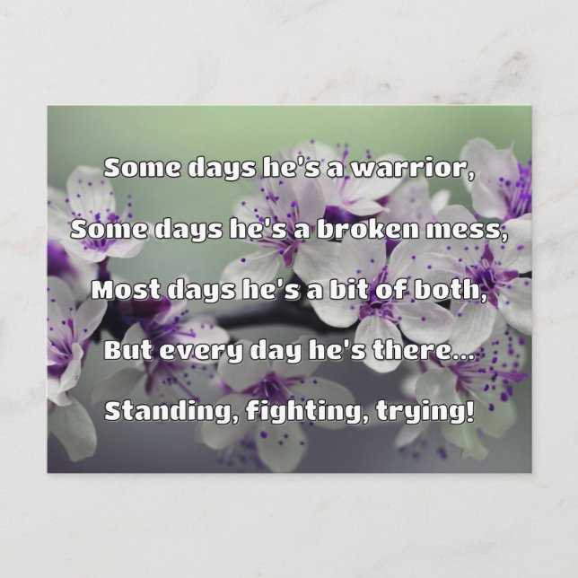 Empath Strength Positive Quote Encouragement  Postcard (Front)