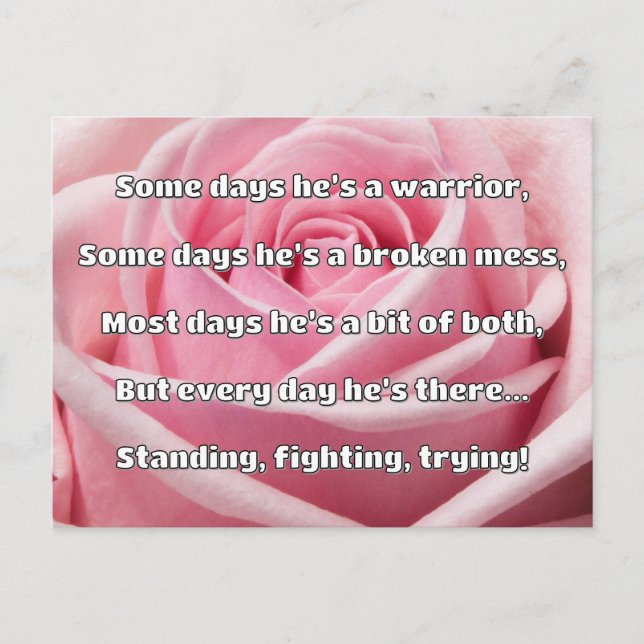 Empath Strength Positive Quote Encouragement  Postcard (Front)