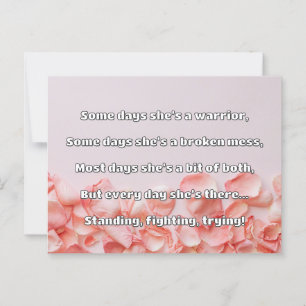 Empath Strength Positive Quote Encouragement Postcard