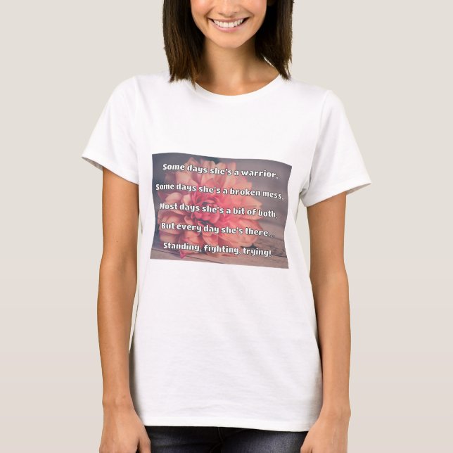 Empath Strength Positive Quote Encouragement  T-Shirt (Front)
