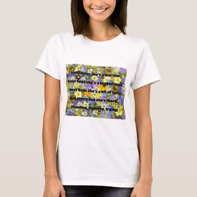 Empath Strength Positive Quote Encouragement  T-Shirt (Front)