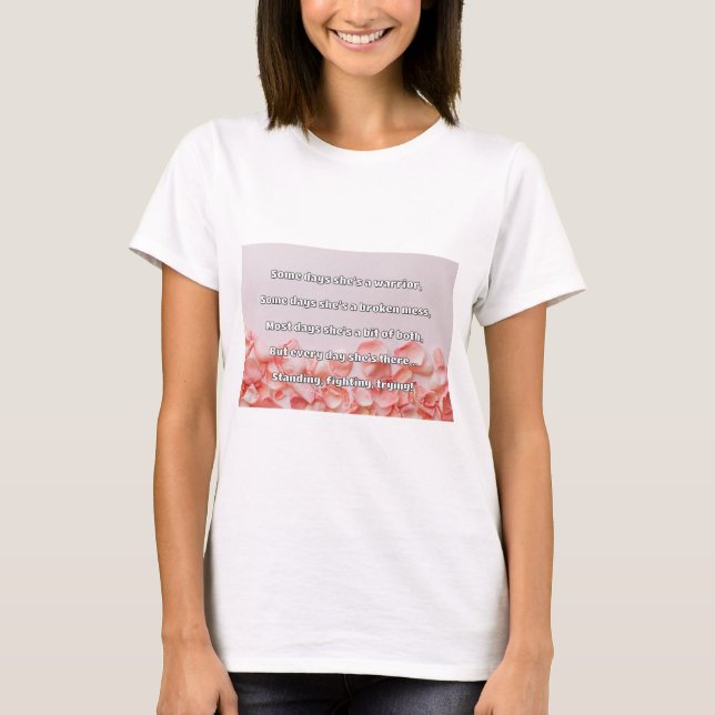 Empath Strength Positive Quote Encouragement  T-Shirt (Front)