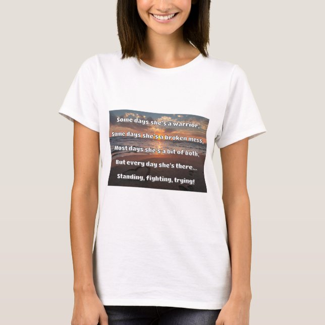 Empath Strength Positive Quote Encouragement  T-Shirt (Front)