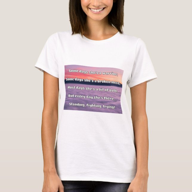 Empath Strength Positive Quote Encouragement  T-Shirt (Front)