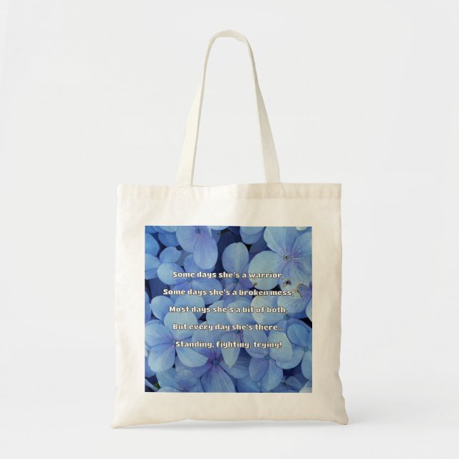 Empath Strength Positive Quote Encouragement  Tote Bag (Front)