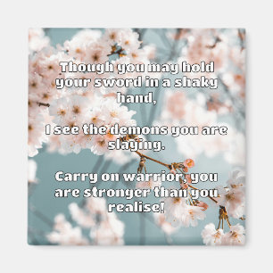 Empath Warrior Positive Encouragement Quote  Magnet