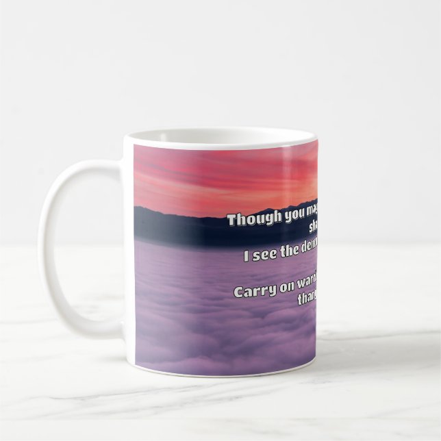 Empath Warrior Positive Quote Encouragement   Coffee Mug (Left)