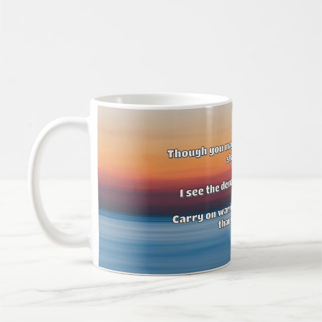 Empath Warrior Positive Quote Encouragement  Coffee Mug (Left)