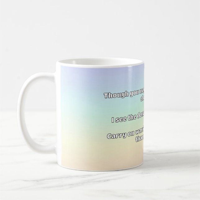 Empath Warrior Positive Quote Encouragement  Coffee Mug (Left)