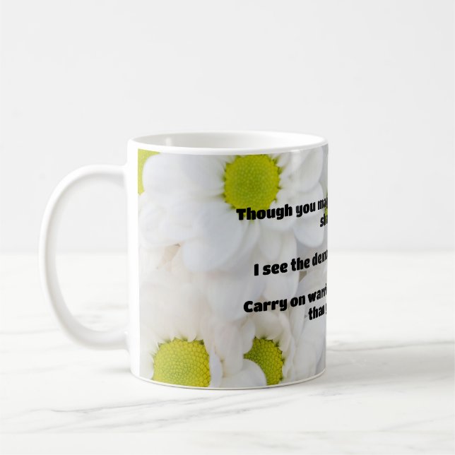 Empath Warrior Positive Quote Encouragement  Coffee Mug (Left)