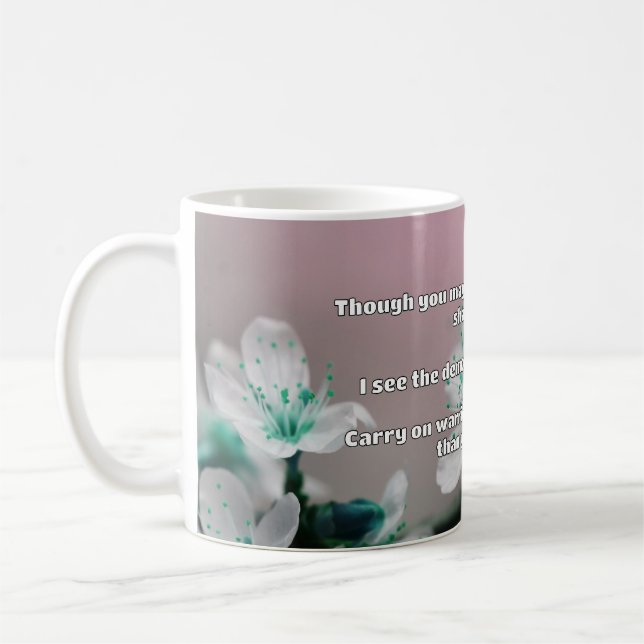 Empath Warrior Positive Quote Encouragement  Coffee Mug (Left)